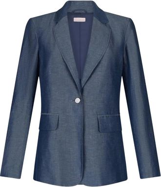 Liu Jo Blazer con placca logo - Blu