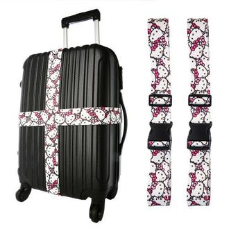 Hello Kitty Luggage Strap, 2-Piece Set in White, Pink at Nordstrom