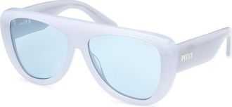 Pucci Emilio Pucci EP0231 84V Womens Sunglasses Blue Size 58