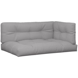vidaXL Cuscini per Pallet 5 pz Grigi in Tessuto vidaXL