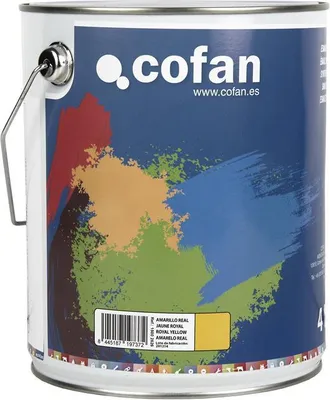 cofan Esmalte Sint&eacute;tico (4 L) Amarillo Real, Esmalte Sint&eacute;tico Al Disolvente Disponible En Una Amplia Gama De Colores Y Tonalidades Fabricado A Base De Resi