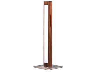 Schubiger M&ouml;bel Tischlampe Leana Nussbaum H: 46cm