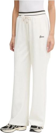 Guess Paulina Trainingsbroeken - Dames - Sweatpants - Wit - M - Polyester - Broeken