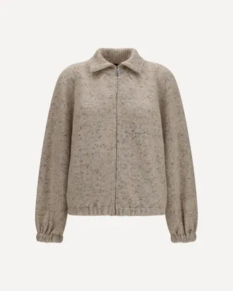 Fabiana Filippi Oversized boucl&eacute; yarn Bomber Jacket with lurex Female 40