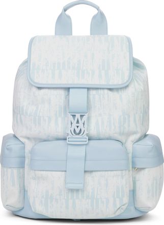 Amiri Baby Blue Jacquard Logo Tie Dye Rucksack