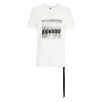 Rick Owens T-Shirts, male, White, Size: L Level T T-shirt