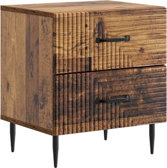 vidaXL Armario De Noche Madera Envejecida 43 X 34,5 X 47,5 Cm Vidaxl