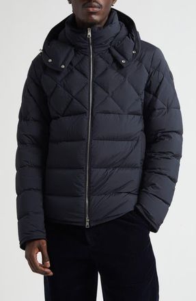 Moncler Cecaud Quilted Down Jacket in Navy at Nordstrom, Size 1
