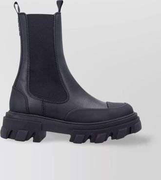 Ganni chunky sole ankle length chelsea boot