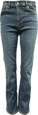 Frame Denim High Straight Long Jeans - Dames - Slim Fit Jeans - Blauw - W30 - Katoen - Jeans