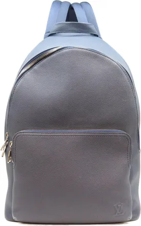 Louis Vuitton Navy Leather Backpack (Pre-Owned)