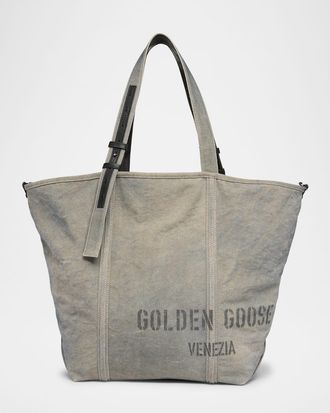 Golden Goose 24/7 Faded Canvas Tote Bag