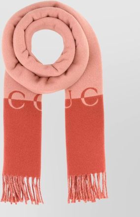 Gucci two-tone cashmere blend scarf