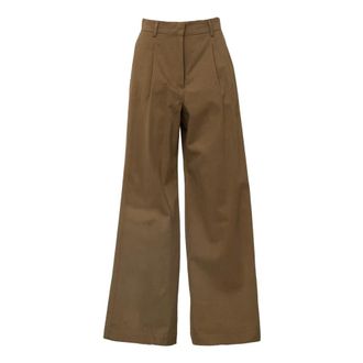 Max Mara Dames, Broeken, Bruin, Maat: XS