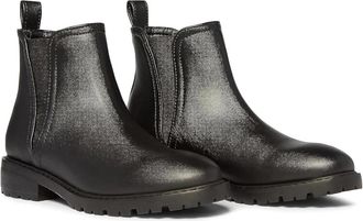 Steve Madden Juliann Boots Womens Black Block Heel Ankle Chelsea HTAT875