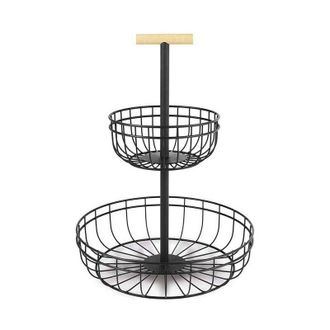 Lacor Frutero De Varillas Redondo Bajo, Hierro, Acero [39 X 39 X 6 Cm] - Lacor