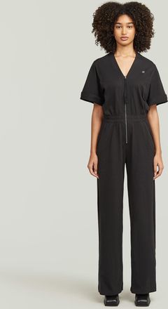 G-Star Womens G-Star RAW Blouse Jumpsuit - Black Cotton - Size X-Small