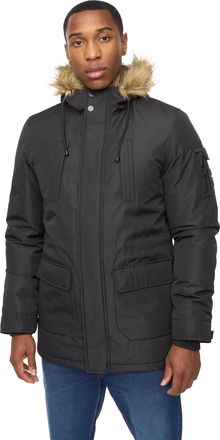 Crosshatch Mens Parkmoore MVE Parka (Black) - Size X-Large