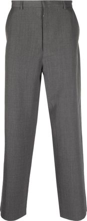 Acne Studios wide straight-leg trousers - men - Polyester/Wool/Cotton/Viscose - 46 - Grey