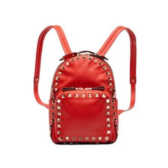 Valentino Pre-owned Zaino Borchiato - - Pre-owned - Donna - Rosso - ONE SIZE