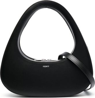 Coperni Swipe triangular leather tote bag - women - Calf Leather - One Size - Black