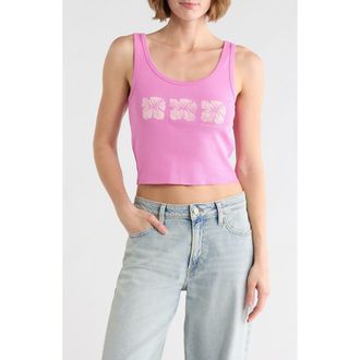 Billabong Three Of a Kind Cotton Graphic Tank in Sweet Orchid at Nordstrom Rack, Size X-Small