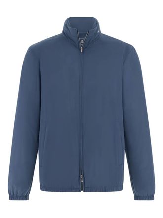 Boggi Milano zip technical fabric jacket - Blauw