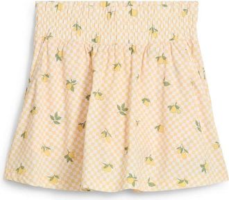 Puma Sandy Golf Skirt Womens Sunny Yellow Stretch Smocked Waist DSGL555