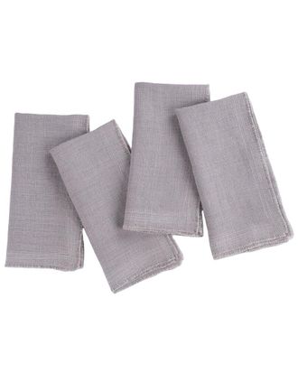 Amity Home Set Of 4 Ranier Linen Dinner Napkins
