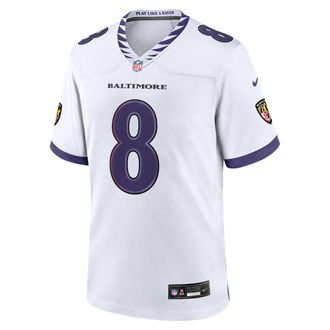 Nike Lamar Jackson Baltimore Ravens Nike Mens NFL Game Jersey in White | 67NM0FDK8GF-CZ5