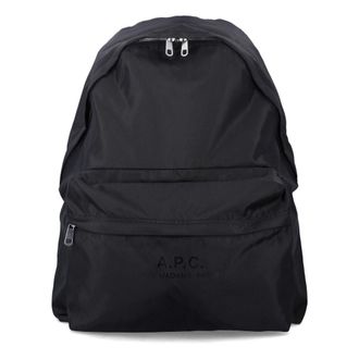A.P.C. Backpacks, male, Black, Size: ONE SIZE Sac a Dos Backstage