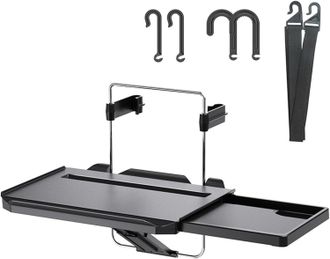 No Brand Caj&oacute;n Para Asiento De Volante Para El Coche, Caj&oacute;n De Mesa Para Coche De Altura Regulable, Mesa Plegable Multifuncional Para La Parte Trasera Del Coch
