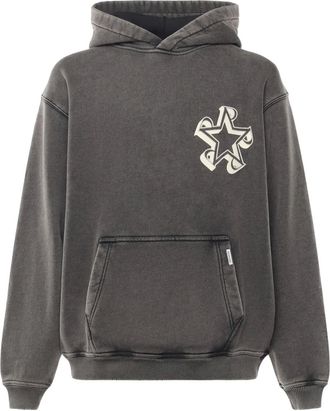 Represent star graphic hoodie - men - Cotton/Lycra - M - Grey