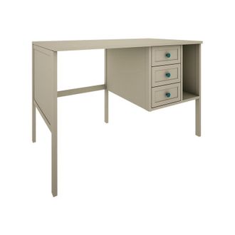 OEM Bureau 3 Tiroirs Wood Luck Gabriel - Vert Eucalyptus