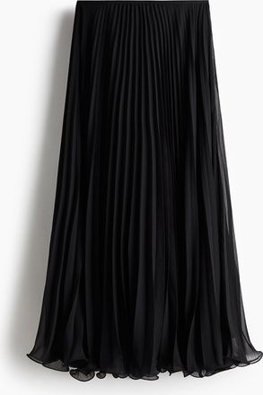 H&M Zarter Faltenjupe - Schwarz