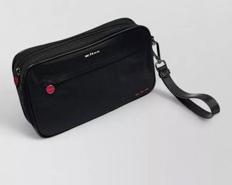 Kiton leather clutch bag