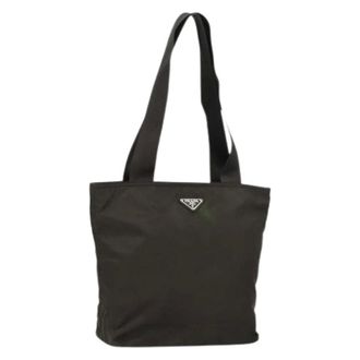 Prada Pre-owned Tote Bags, female, Brown, Size: ONE SIZE Pre-owned Vintage Tote Bag