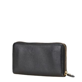 Gucci Pre-owned Wallets, female, Black, Size: ONE SIZE Pre-owned Leather Wallet