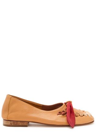 Hereu Juliol Foulard Leather Loafers - Light Brown - 39 (IT39 / UK6)
