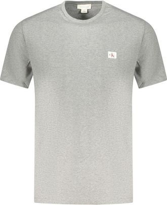 Calvin Klein Grigio Katoenen Heren T-Shirt