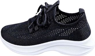 Generic Women Slip on Trainers Lightweight Running Shoes Womens Summer Lightweight Soft Sole Hollow Breathable Casual Versatile Fashion Sports Casual Shoes Wo