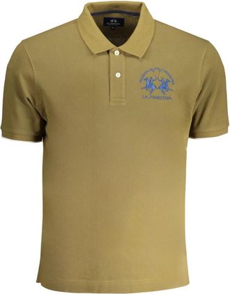 La Martina Polo met korte mouwen - Heren - Polos - Groen - S - Katoen - Tops