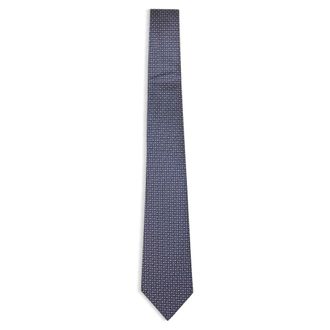 Giorgio Armani Ties, male, Blue, Size: ONE SIZE Jacquard Silk Tie