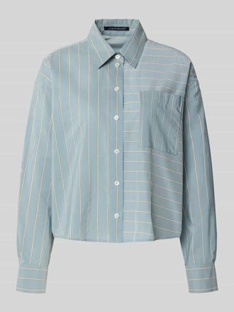 Luisa Cerano Luisa Cerano Regular Fit Bluse mit Brusttasche in Bleu, Gr&ouml;&szlig;e 44