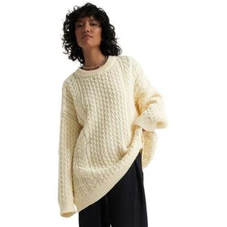 Callahan Mia Cableknit Sweater - Womens in Creme at Nordstrom