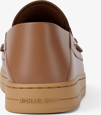Michael Kors Aiden Leather Boat Shoes