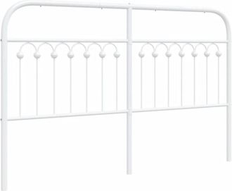 vidaXL Cabecero De Metal Blanco 150 Cm Vidaxl