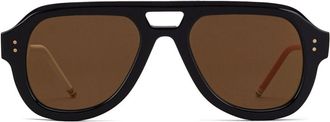 Thom Browne pilot-frame sunglasses - unisex - Acetate - 55 - Blue