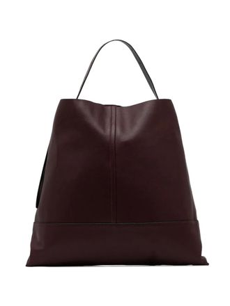 AllSaints Asha buckle tote bag - women - Calf Leather - One Size - Red