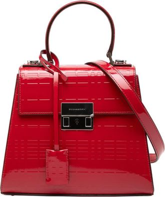 Burberry Pre-owned Burberry Embossed Patent Leather Top Handle Ladies 4NCZDH5K6A0BEQAI